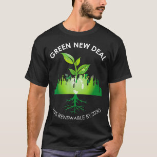 Grüner New Deal Sozialistischer Klimawandel T-Shirt