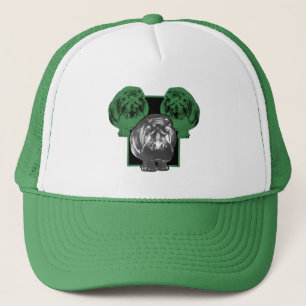Grüner Nilpferd Truckerkappe