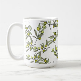 Grüner Olivenbaum Kaffeetasse