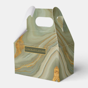 Grüner Onyx-Steinmuster  Geschenkschachtel