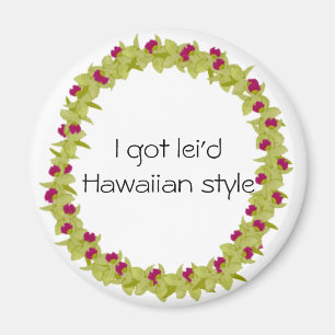 Grüner Orchideenleumagnet Magnet