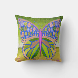 Grüner Ozean-Schmetterling-Kissen Kissen