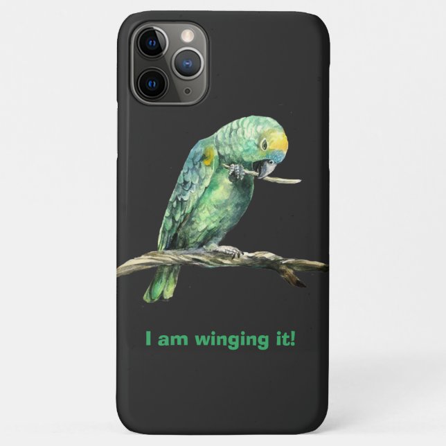 Grüner Papagei, iPhone Case-Mate iPhone Hülle (Rückseite)