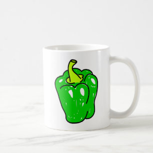 grüner Paprika Kaffeetasse