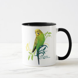 Grüner Parakeet Tasse