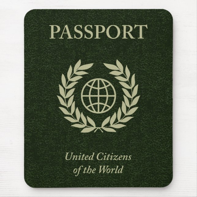 Grüner Pass Mousepad (Vorne)