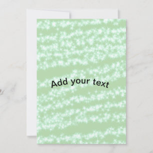 Grüner Pastell-Glitter-Sparkel-Name Text Boho Retr Einladung
