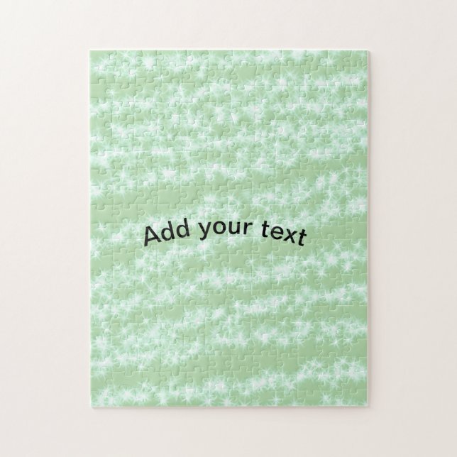 Grüner Pastell-Glitter-Sparkling-Name-Text Boho Re (Vertikal)