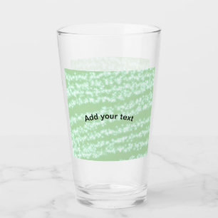 Grüner Pastell-Glitter-Sparkling-Name-Text Boho Re Glas
