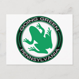 Grüner Pennsylvania Frog Postkarte