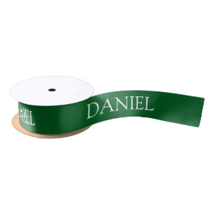 Grüner personalisierter Name Satinband