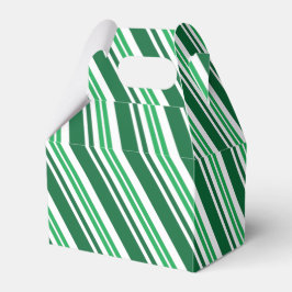 Grüner Pfefferminzstreifen Geschenkschachtel
