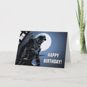 Grüner Pfeil des Pfeil- im Mondschein Karte