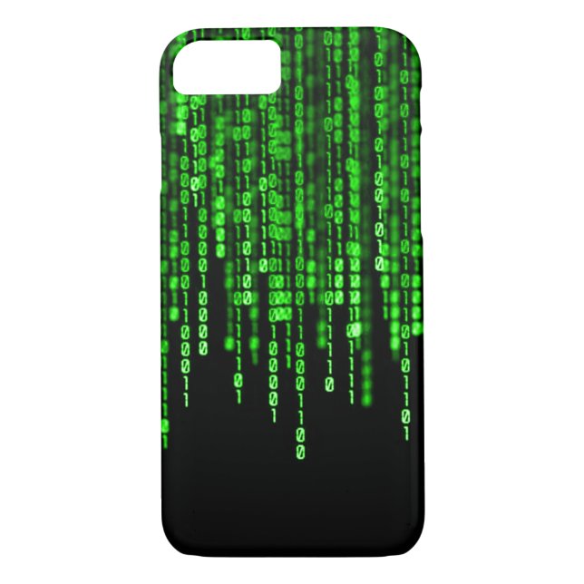 Grüner Phantomdrache-binärer Code Case-Mate iPhone Hülle (Rückseite)
