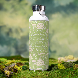 Grüner Pilz-Cream-Cooler Trinkflasche