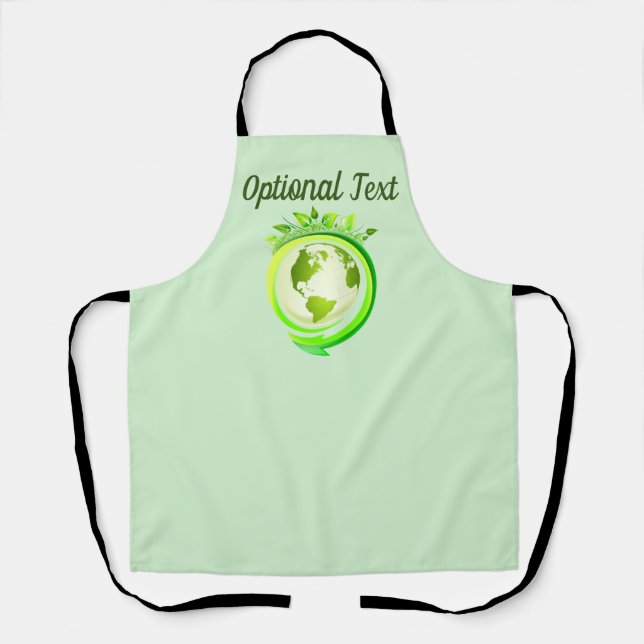 Grüner Planet des Earth Day Schürze (Vorderseite)