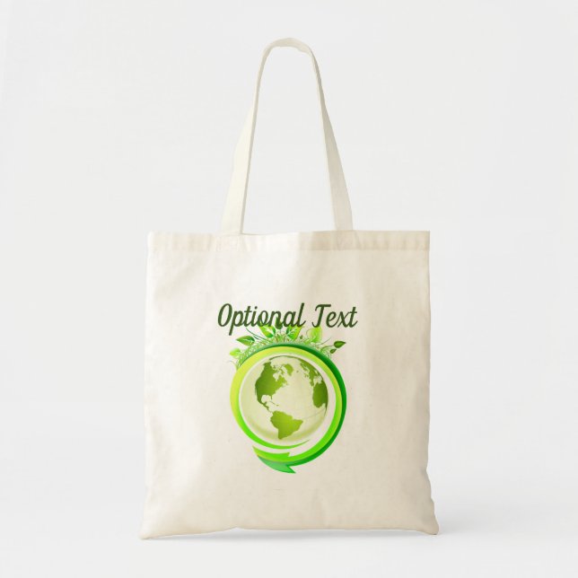 Grüner Planet des Earth Day Tragetasche (Vorne)