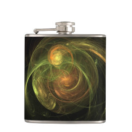 Grüner Planet Flachmann