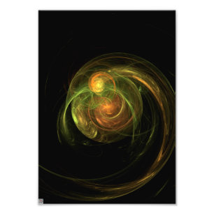 Grüner Planet Fotodruck