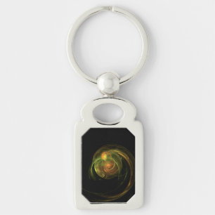 Grüner Planet Schlüsselanhänger