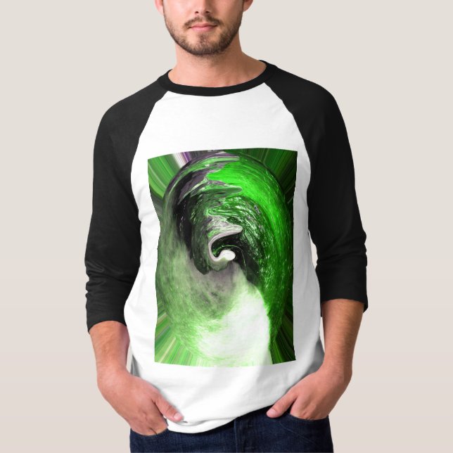 Grüner Planet T-Shirt (Vorderseite)
