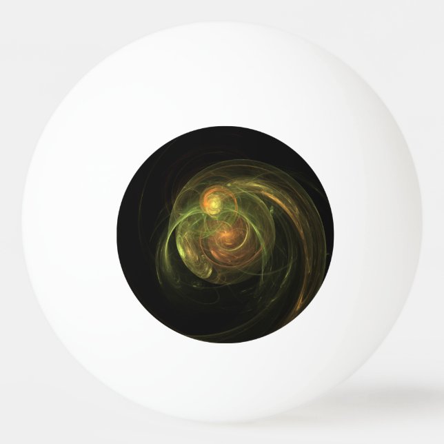 Grüner Planet Tischtennisball (Vorderseite)
