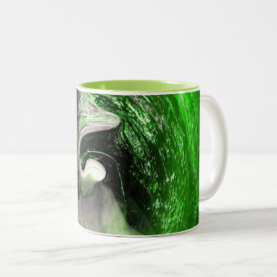 Grüner Planet Zweifarbige Tasse