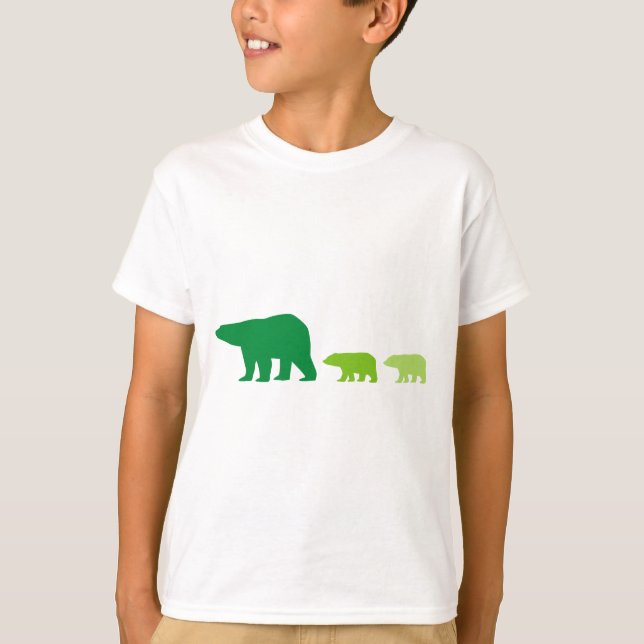 Grüner Polar T-Shirt (Vorderseite)
