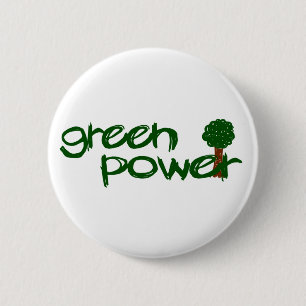 Grüner Power Button