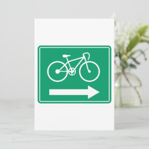 Grüner Radweg-Rechts-Pfeil-Richtungsanzeiger Einladung