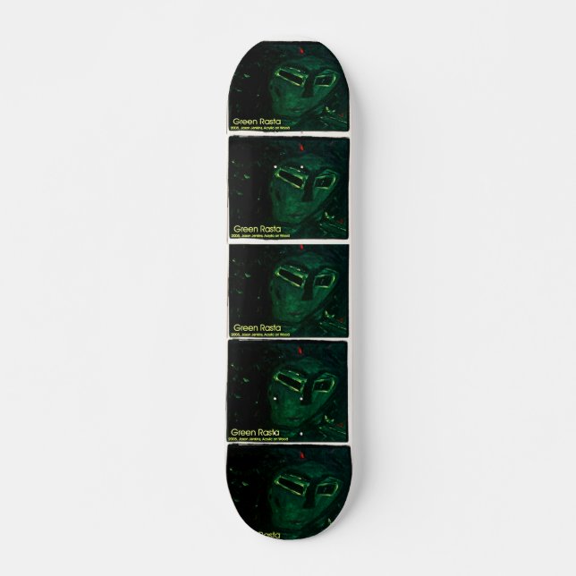 GRÜNER RASTA SKATEBOARD (Vorne)