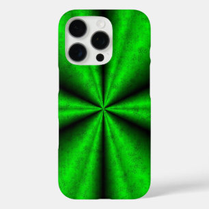 Grüner Regenbogen in Elephant Skin Leather Optik iPhone 16 Pro Hülle
