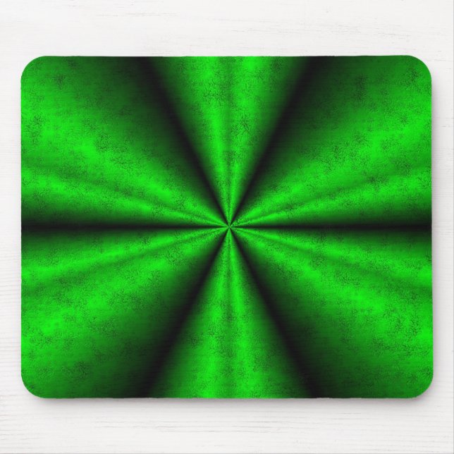 Grüner Regenbogen in Elephant Skin Leather Optik Mousepad (Vorne)