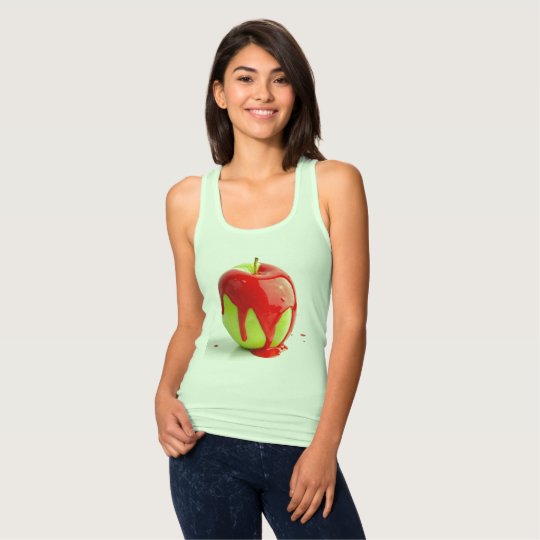 Grüner roter Apple-T - Shirt für Frau