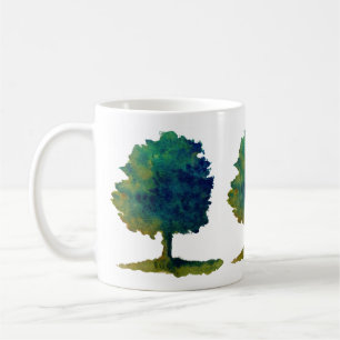 Grüner Schattenbaum Kaffeetasse