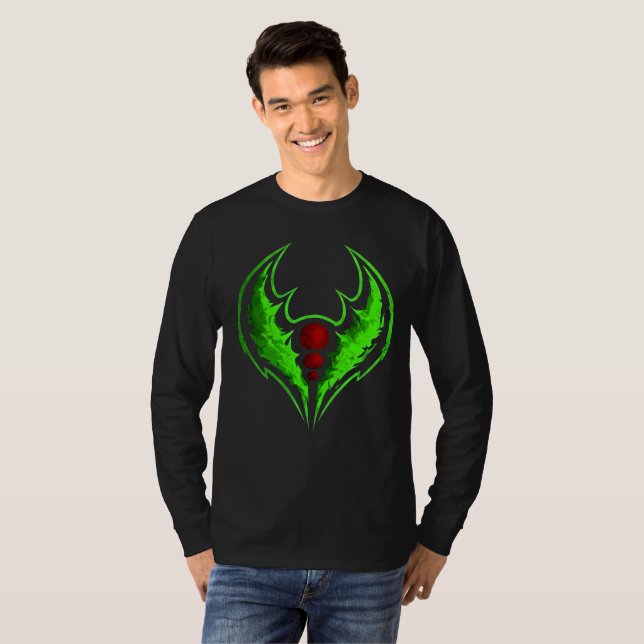grüner Schattenkamm T-Shirt (Vorne ganz)