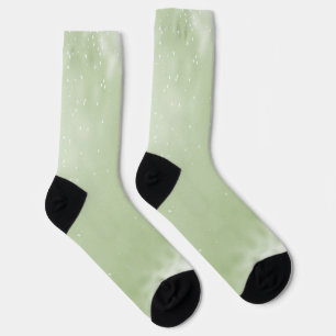 Grüner Schimmer und Glitzer Socken