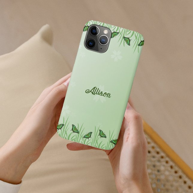 Grüner Schmetterling auf hellgrün - romantisch Case-Mate iPhone Hülle (Von Creator hochgeladen)