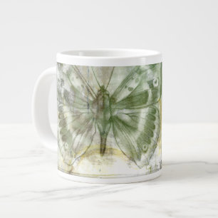 Grüner Schmetterling Einzug in das Eisenwerk Jumbo-Tasse
