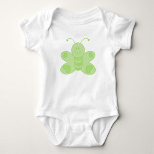 Grüner Schmetterling-Kriecher Baby Strampler