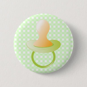 Grüner Schnuller Button