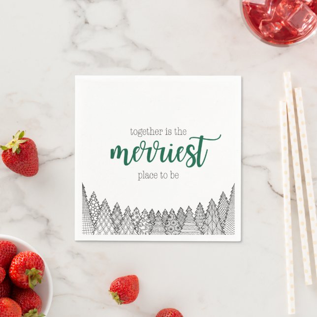 Grüner schönster Ort für Napkins Serviette (Beispiel)