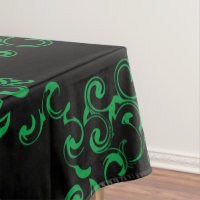 Grüner Schwarzer Swirl Gothic Wedding