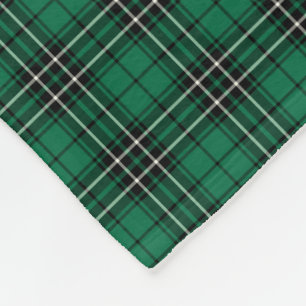 Grüner, Schwarzweiss-Clan MacLean JagdTartan Fleecedecke