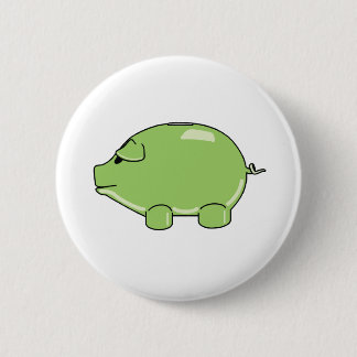 Grüner Schwein-Knopf Button