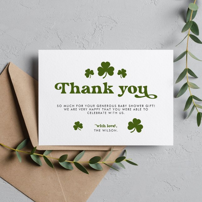 Grüner Shamrock St.Patrick's Day Danke (Von Creator hochgeladen)