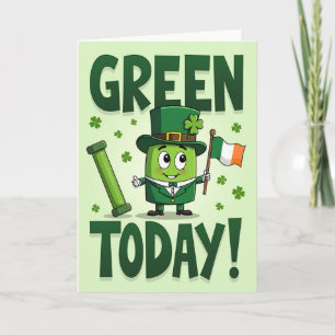 Grüner Shamrock Today Karte