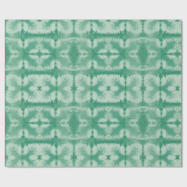 Grüner Shibori-Stil Geschenkpapier