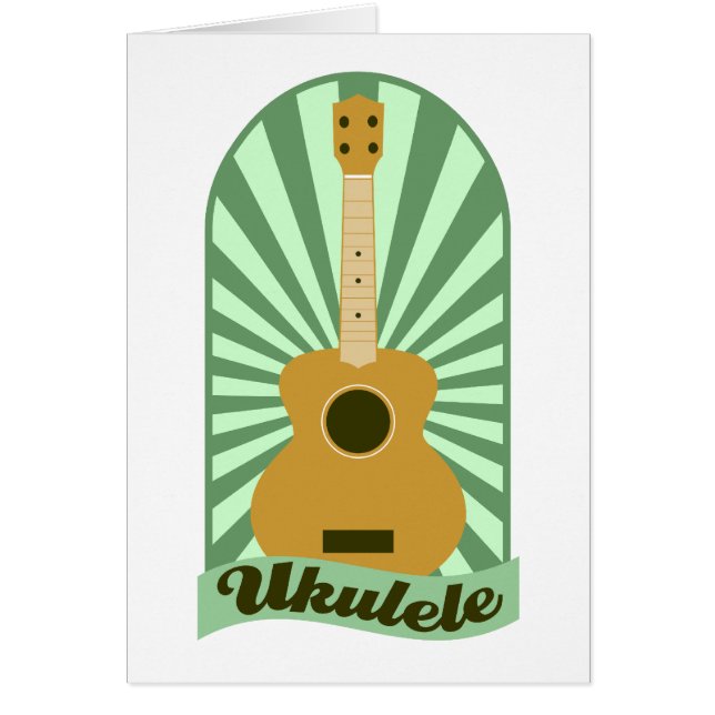 Grüner SonnendurchbruchUkulele (Vorne)