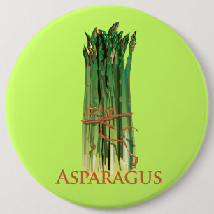 Grüner Spargel Button